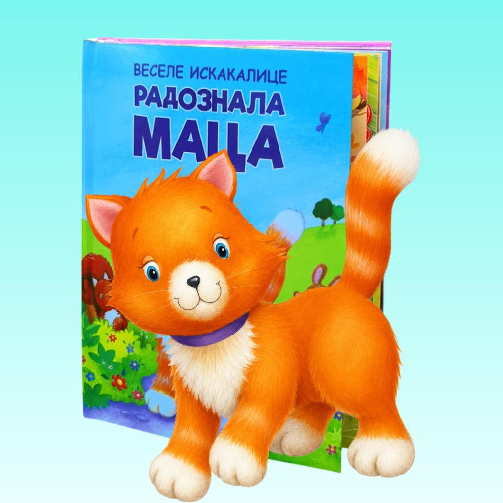 radoznala maca 3d knjiga iskakalica